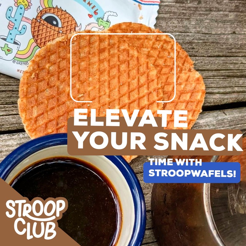 Stroop Club Coffee Infused Organic Stroopwafel Caramel Treats | Vegan,
