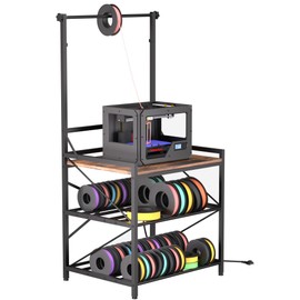 3D Printer Stand,3D Printer Filament Storage,3D Printer Table Heavy 3D Printer Desk Spool PLA,ABS,PETG for Garage Office Workshop Home Workshop