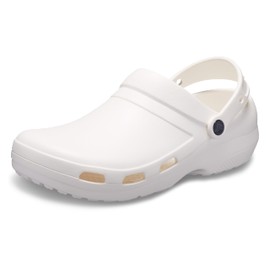 Crocs Unisex-Adult Specialist II Clogs, Slip Resistant Work Shoes, White, 11 Men/13 Women