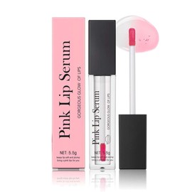 Pink Tinted Lip Plumper Serum - Natural Moisturizing Balm for Repair, Hydration & Fine Line Reduction，Pink Lip Serum