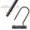 Via Velo Heavy Duty U-Lock with 4-Digit Resettable Combination &