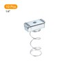 sourcing map Strut Spring Channel Nut Regular, 10Pcs 1/4"-20 Carbon