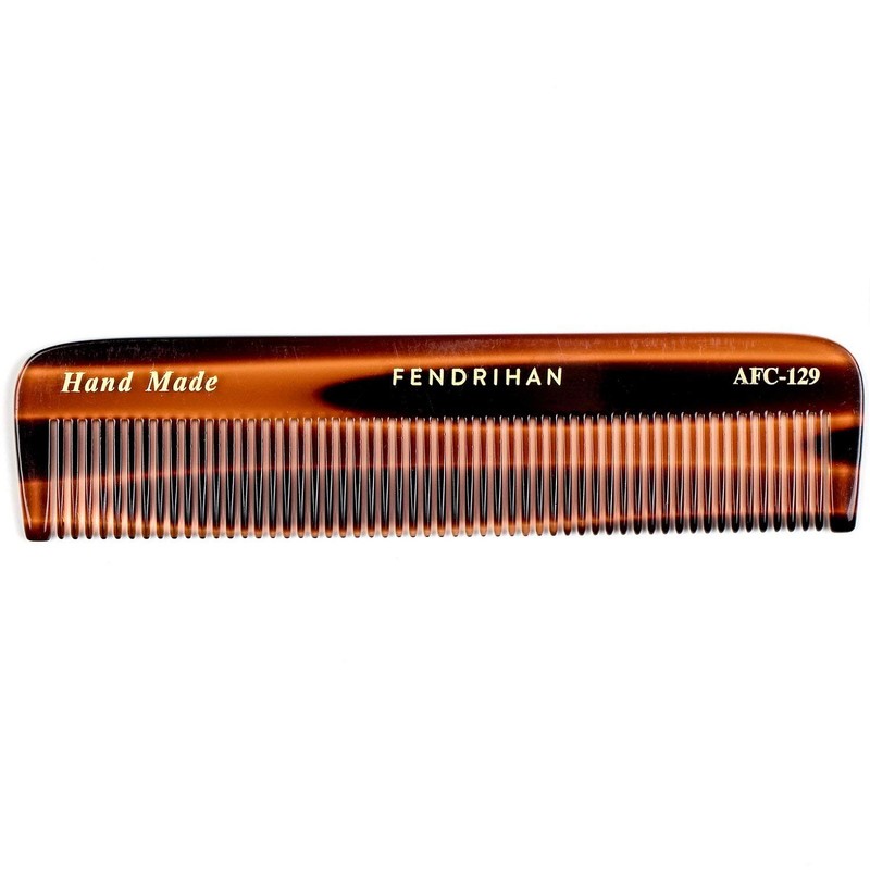 Fendrihan Hand Finished Fine Tooth Pocket Comb for Men, Faux