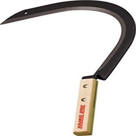 RazorBack 62219 16" x 12" x 1.5" Grass Hook with Short Wood Handle