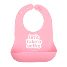 Bella Tunno Girl’s Wonder Bib – Silicone Baby Bib for Girls with Adjustable Neck, Non-toxic & BPA Free Soft Silicone Bib, Durable, Waterproof, Easy to Clean, Lets Take a Selfie