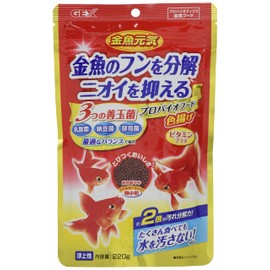Gex GEX Goldfish Genki Probio Food Color Fried Good Bacteria & Natural Color Fried Ingredients Levitating Granule Type Food 7.8 oz (220 g)