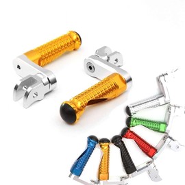 MC MOTOPARTS MPRO Gold 40mm Riser CNC Front Foot Pegs Compatible with GSF 1200 Bandit 96-06 GSF 400 Bandit 90-95