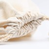 MsO Japanese Style Linen Drawstring Bag, Reusable, Eco Bag, Storage