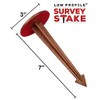 Two-Pack Brass Survey Stakes, Flush Property Markers, Boundary Markers (2)