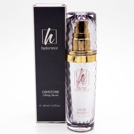 hyaluronce Gemstone Lifting Serum 24h, Anti Aging Gesichtsserum mit Edelsteinen, gegen Falten, für eine trockene und reife Haut ab 40, hochwertige Gesichtspflege, 30 ml