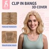 TESS Bangs Hair Clip 360° 3D Cover Lace Cover 100%
