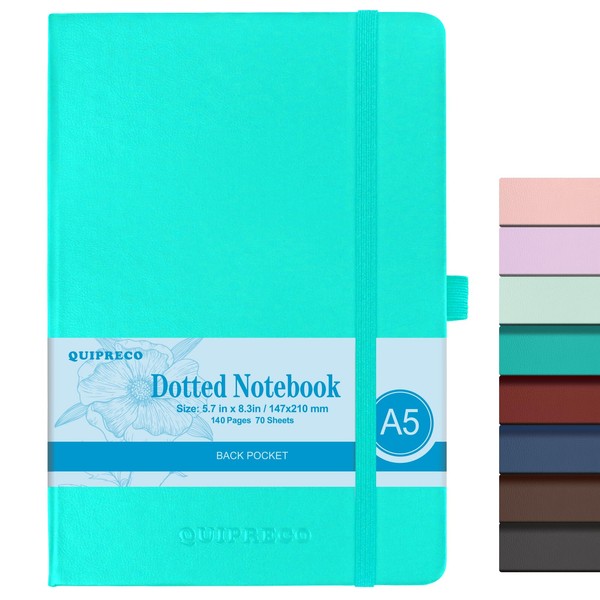 A5 Bullet Dotted Hardcover Journal Notebook, 140 Pages 120Gsm Thick