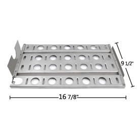 Hongso Stainless Steel BBQ Gas Grill Heat Plate Shield for Lynx L27 Model (16 7/8" x 9 1/2"), SPB571-2