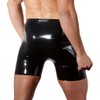 LATE X Herren-Latex-Hose, Schwarz, groß
