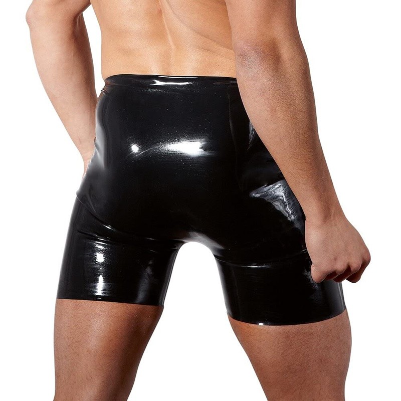 LATE X Herren-Latex-Hose, Schwarz, groß