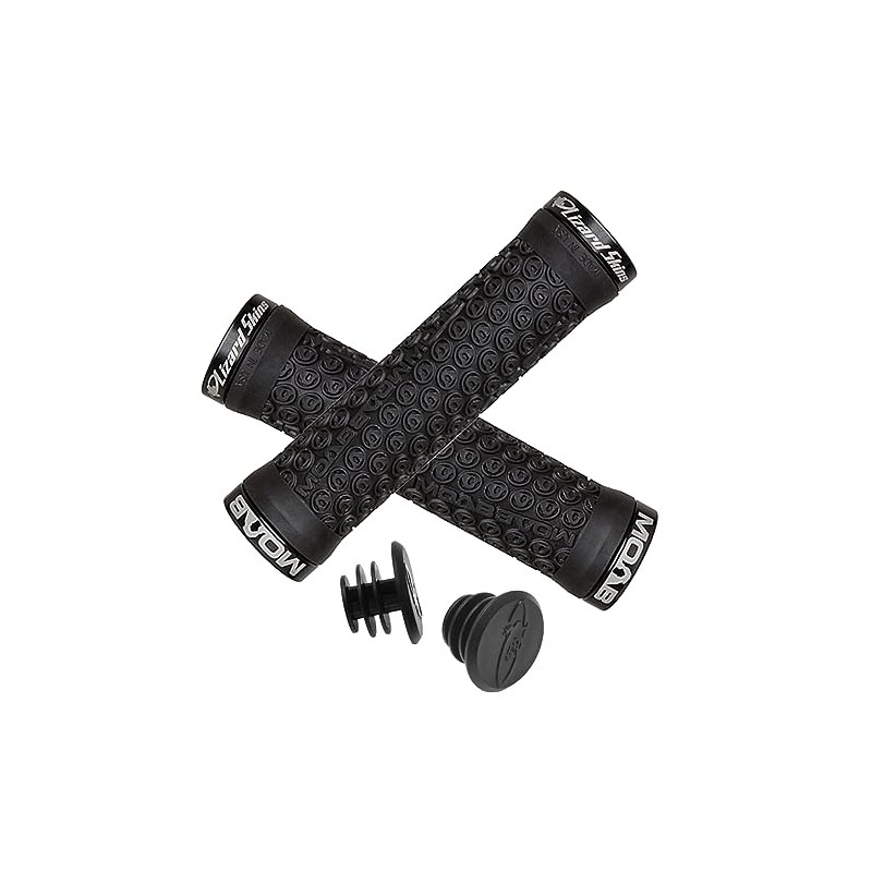 Lizard Skins Unisex's Lock-On Grips - Moab Handlebar, Black, One