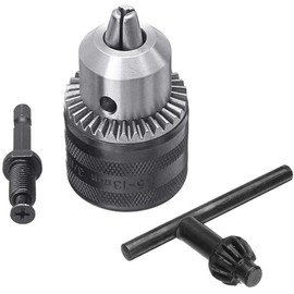 Mesee 1.5-13mm Capacity Drill Chuck Adapter Quick Change Converter with 1/4" Hex Shank, 1/2-20UNF Mount Impact Driver Bits Chuck Conversion with Chuck Key