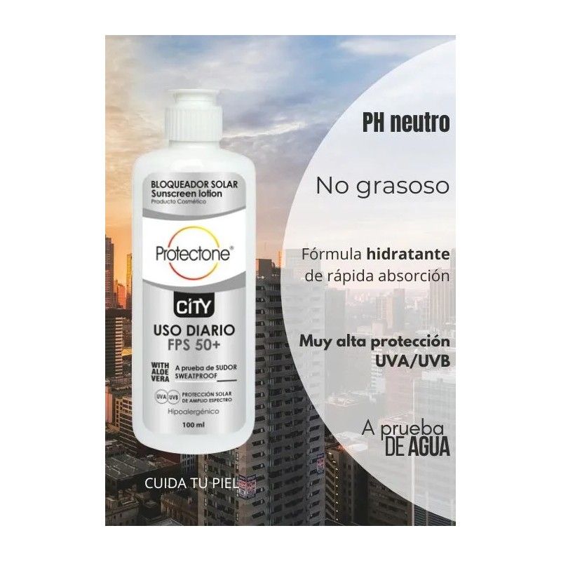 Bloqueador Solar Fps 50+ 100ml Aloe Vera Y Vit. E
