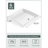 Yedio Porcelain Square Dinner Plates, 10.75 Inch Square Serving Plate