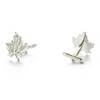Maple Leaf Cufflinks for Men, Silver Tone Leaf Cufflinks, Canadian