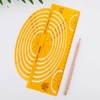 Kinmy Template Ruler Resin Oval Drafting Template Large Isometric Ruler