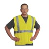 PIP PIP 302-MVGLY-XL Hi-Vis Yellow Hook & Loop X-Large Vest