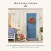 MACKENZIE-CHILDS Entrance Mat, Decorative Outdoor Front-Door Mat, Coir Doormat, Blue-and-White