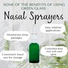 ADVANCED ASCENT Green Glass 1 oz with Nasal Sprayer -