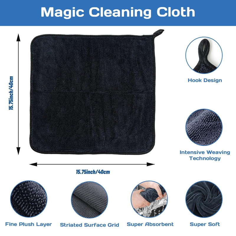2PCS Bathroom Drying Cloth, Bathroom Cloths for Cleaning Shower Glass