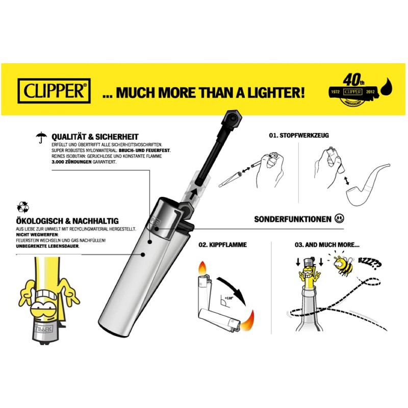 Clipper Classic Large Lighters Set of 4 Model: (Strains #4)