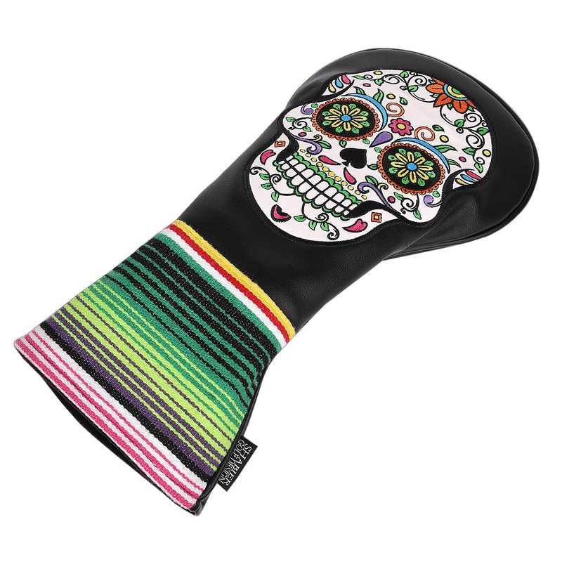 SHABIER Black Golf Driver Headcover with Skull Design for Golf