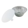 Handi-Foil 3.5 oz. Aluminum Foil Cup w/Board Lid -Ramekin/Cupcake/Tart Container