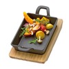 Küchenprofi BBQ Serving Pan with Serving Board Made of Pine