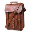 15" Leather Messenger Bag Laptop Case Office Briefcase Gift For