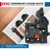 Pair of DTC Undermount Drawer Slide Plastic Front Locking Device,