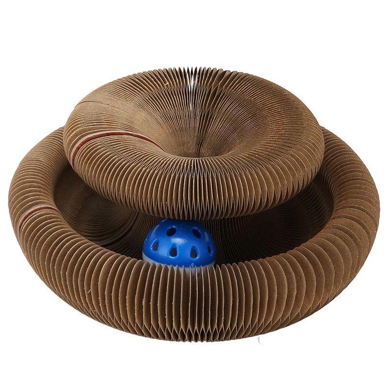 Foldable Cat Scratching Board Abrasion Resistant Magnetic Claw Grinding Cat