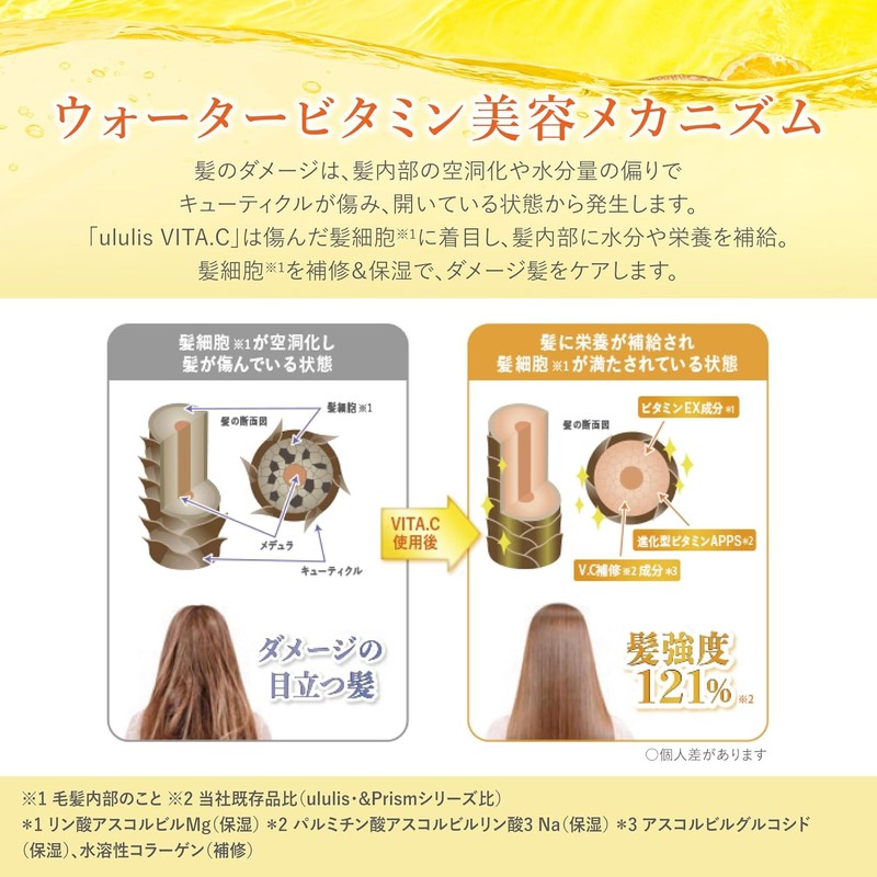 ululis VITA.C [Damage Care VitaC] Water Conc EX Repair Shampoo