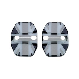 YSWOMOSKD Door Lock Cover,Door Lock Decoration Protection Cover Case Compatible for Mini Cooper F56 F55 F57 F60 F54 F65 F66 F67 Accessories Car Styling (Gray Jack)