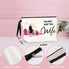 IAXIC Godmother Aunt Proposal Gift from Godchild Baptism Makeup Bag God Mother Gifts for Women Christian Proposal Cosmetic Bag Birthday Christmas Mother’s Day Travel Pouch