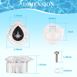 DLymtrx Shower Handle Replacement Kit for Moen T2901 & 161403, Single Faucet Knob with Screw and Insert, Easy DIY Installation for Bathroom Tub and Shower, Matte Black