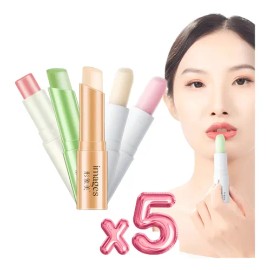 Bálsamo Labial Nutritivo Lipstick Suave Hidratante Aroma 5pz                                                                                          