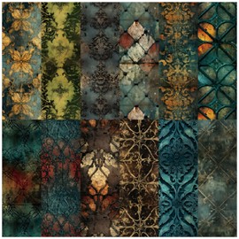 Vintage Scrapbook Paper Pad 6x6,Single-Sided Patterned Paper,Cardstock Paper Scrapbooking DIY Decorative Background Cardmaking Supplies,Junk Journal Craft Paper