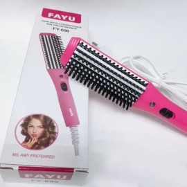 Mini Cepillo Fayu Alasiador De Cabello Para Viajes Full