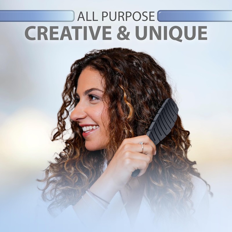 Flex Brush Vented Hair Brush for Blow Drying, Flexible Bristle