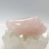 Natural Gemstone Rose Quartz Gua Sha Massage Stone, Approx. H4.5m, Approx. L9cm / 천연 원석 로즈쿼츠 괄사 약H4.5 약 L9cm 마사지 스톤