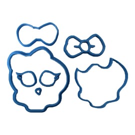 Cuticuter Monster High Fondant-Ausstecher, Kunststoff, blau, 8x7x1.5 cm