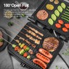 OSTBA Panini Press Grill with Adjustable Temperature, 4-Slice Indoor Grill,