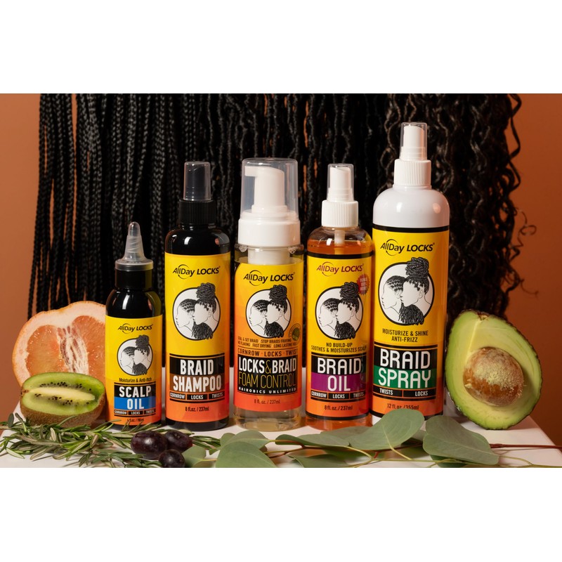 AllDay Locks Braid Spray (12 oz) | Alleviates Itchy &