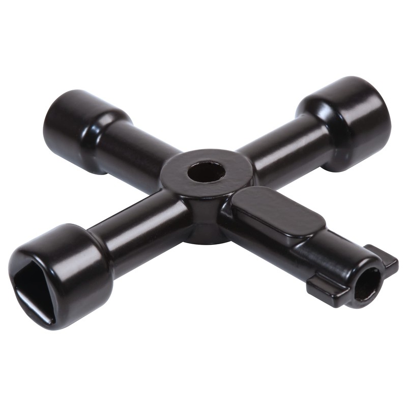 UTILITY KEY, 4-WAY, METAL D02368 By DURATOOL