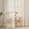 Demetex Voile Curtains 54x63 Linen Sheer Cuetains with Rod Pocket